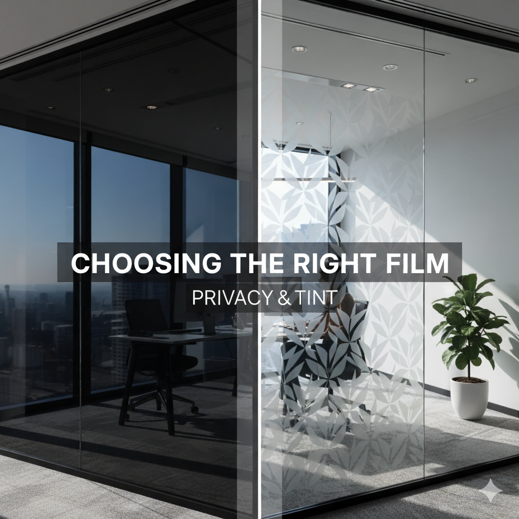 Privacy or Tint Film for Rooms And Offices