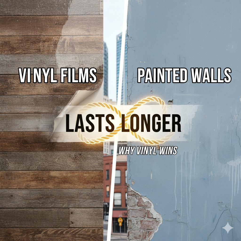Vinyl Films vs Painted Walls