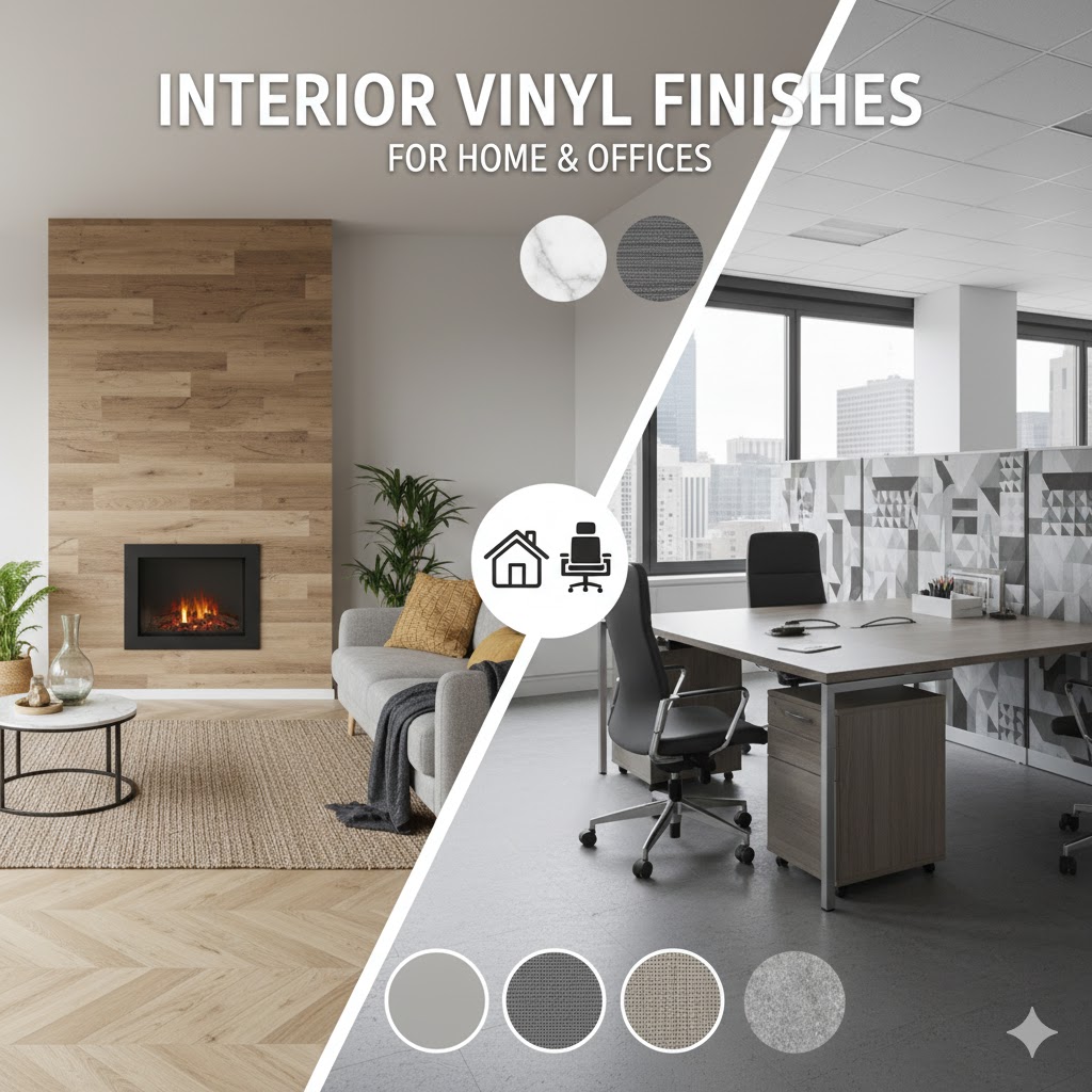 interior vinyl finishes for home & offices